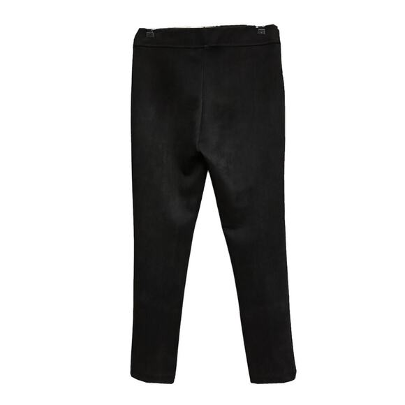 ANDREW MARC Pants Womens Medium Black Microsuede Skinny Pull-on Stretch Jeggings - Picture 2 of 7